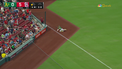 Tony Kemp made a stellar double play for the A’s while rocking Hey Arnold! cleats