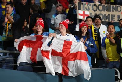 Watch as England and Australia fans arrive for World Cup semi-final showdown