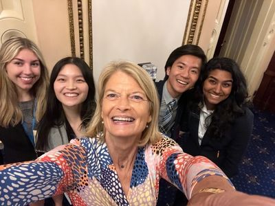 These interns took selfies with all 100 senators. Here's what they discovered