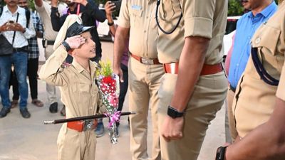 Shivamogga police help boy fulfil his dream of becoming police officer