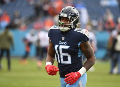 Titans’ Treylon Burks carted off from practice with apparent leg injury