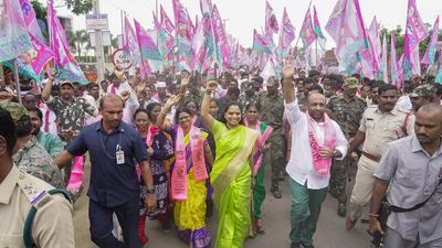 Kavitha slams Congress slogan, says party won’t be able to withstand if BRS cadre start revolting