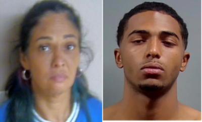 Shocking texts reveal woman allegedly helped son plot murder