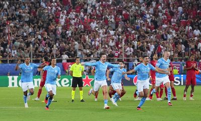 Manchester City secure Uefa Super Cup with shootout win over Sevilla