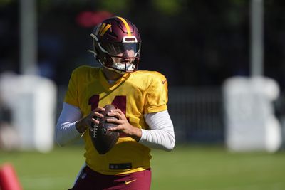 WATCH: Sam Howell with Mahomes-like sidearm throw in practice vs. Ravens