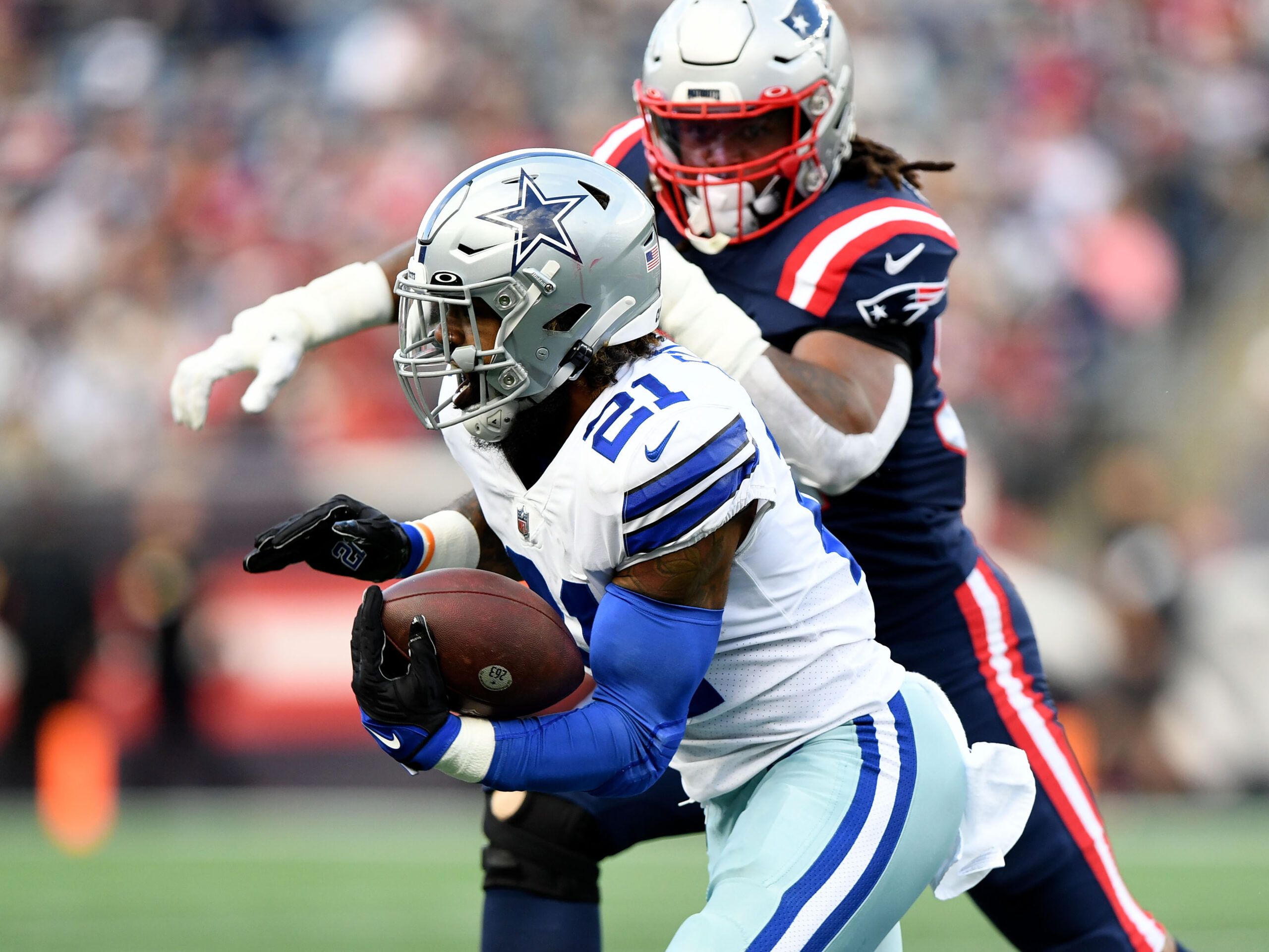 Patriots: Is Ezekiel Elliott practicing vs. Packers after signing?