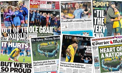 How Australian and UK newspapers reacted to the Matildas’ defeat in the Women’s World Cup semi-final