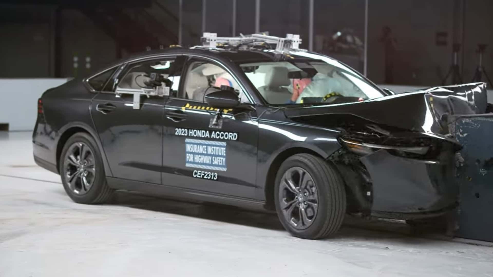 Rear R Car Test Tougher IIHS Midsize Cars Rear-Seat Safety Test Shows…