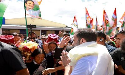 Rahul Gandhi arrives in Leh on two-day visit; Rousing welcome by Party functionaries