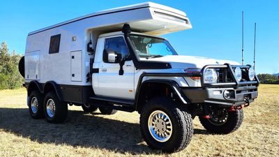 Six-Wheeled Toyota Land Cruiser Is Rugged Platform For A Motorhome