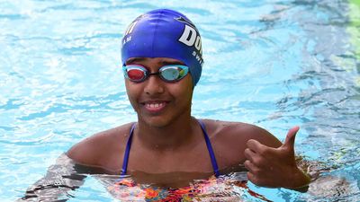 Desinghu Desinghu creates national record in 100m freestyle