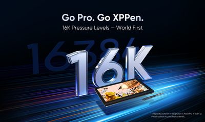 Unleash your creative potential with XPPen’s powerful 16K level pressure technology!