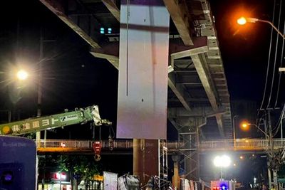 Overpass project suspended after worker killed