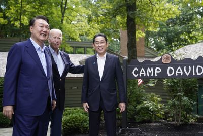 How Biden used Camp David to elevate a summit with Japan and South Korea