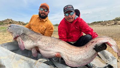 Father-and-son fishing later in life with the Esquivels all over