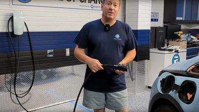 Watch First Use Of The Tesla Universal Wall Connector With Chevy Bolt EV