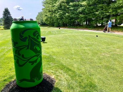 A Massachusetts brewery became the state’s first to take over a golf course