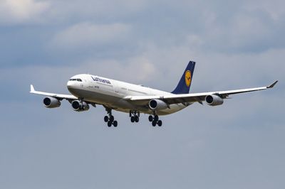 Footage of Lufthansa plane deep in water shows extent of Germany floods