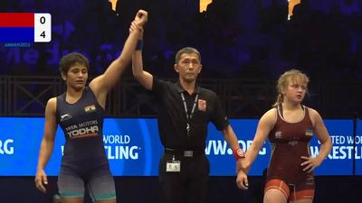 Wrestler Antim Panghal makes history with back-to-back U20 world titles