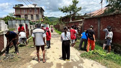 NGOs conduct cleanliness drive in Manipur relief camps
