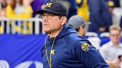 Jim Harbaugh Excitedly Shares One Word He Uses to Describe the State of Michigan Camp