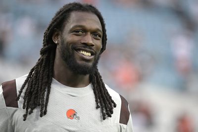 Ravens’ head coach John Harbaugh has high praise for Jadeveon Clowney after first practice