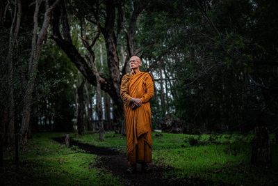 ‘Rise up’: monks urge WA towns to fight minerals exploration in vulnerable Jarrah forests