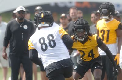 Watch Steelers rookie CB Joey Porter Jr. get his first NFL interception