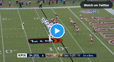 WATCH: Broncos RB Jaleel McLaughlin scores TD vs. 49ers