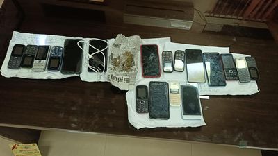 Hassan police raid district jail; seize phones, ganja
