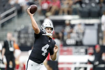 Raiders Rookie QB Aidan O’Connell continues strong case to back up Jimmy Garoppolo