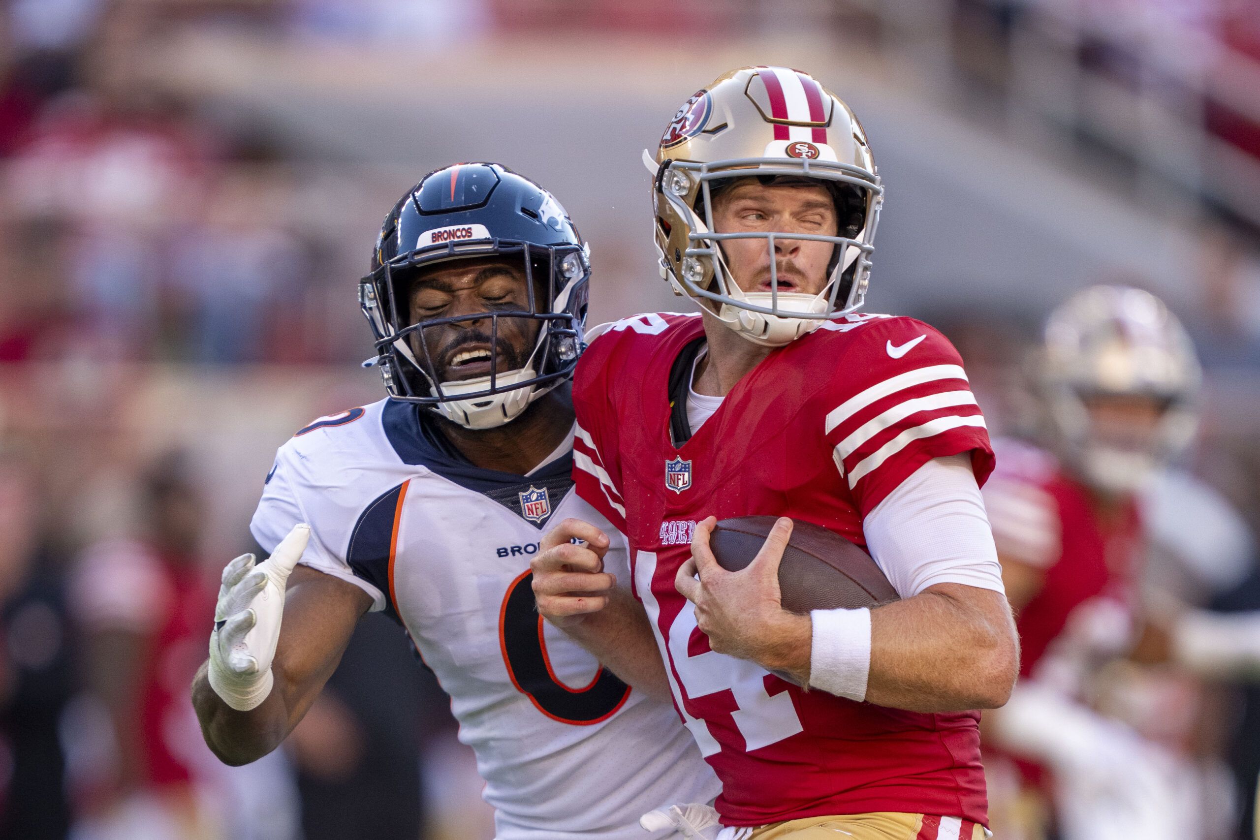 Denver Broncos fall 21-20 to San Francisco 49ers in second