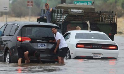 Hilary live updates: storm brings flash-floods to southern California – as it happened