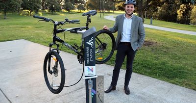 Newcastle's first public bike repair station at popular park
