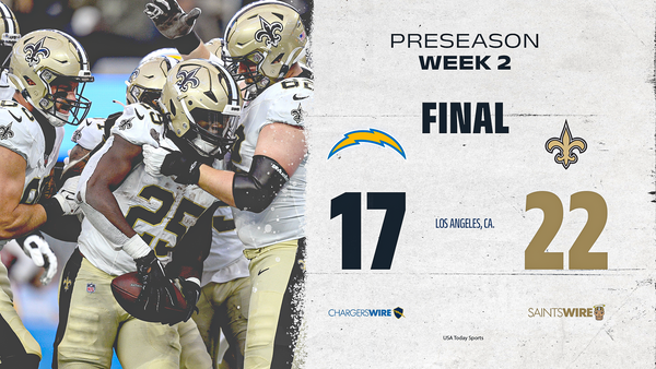 Chargers Final Score: Chargers 17, Saints 22 - Bolts From The Blue