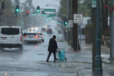 Tropical Storm Hilary drenches usually arid southern California