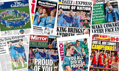 ‘You all did us proud’: what the papers say about England’s Women’s World Cup loss