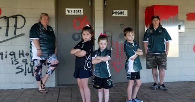 Junior Rugby League clubhouse defaced by offensive graffiti