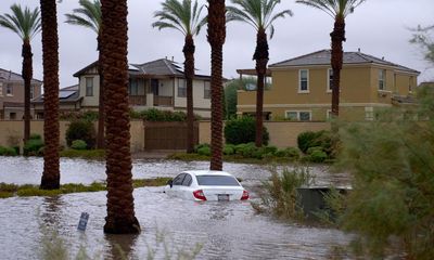 Weather tracker: tropical storm makes landfall in California for first time in 84 years