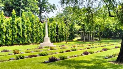 Where soldiers lie in peace