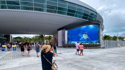 Take a Look at This 3D LED Display Welcoming Guests to a Bahamas Port