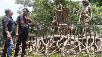 In a first, forest dept. erects statue of a tribal chieftain