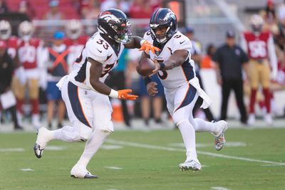 Broncos QB Russell Wilson thrilled to have Javonte Williams back on the field