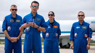 SpaceX Crew-7 astronauts arrive in Florida ahead of Aug. 25 launch (photos, video)