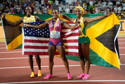 Sha’Carri Richardson wins world 100m title with Dina Asher-Smith eighth