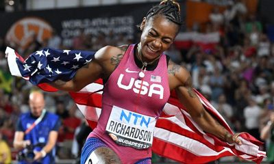 Sha’Carri Richardson storms to 100m gold in stunning redemption tale