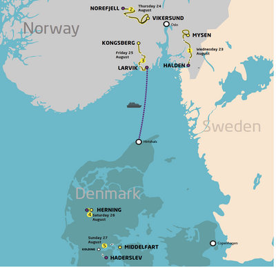 Tour of Scandinavia 2023 route