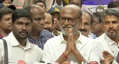 Rajinikanth defends touching Yogi Adityanath's feet, says it was out of reverence to Sanyasis