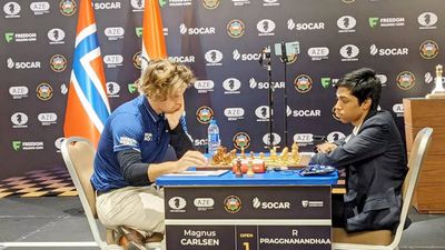 Chess World Cup Final: Game 1 between R Praggnanandhaa and Magnus Carlsen ends in a draw