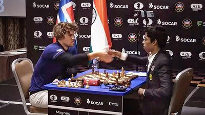 Chess World Cup: Praggnanandhaa plays out 35-move draw with Carlsen in Game 1
